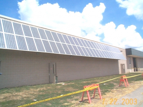 solar panels at Pavilion
