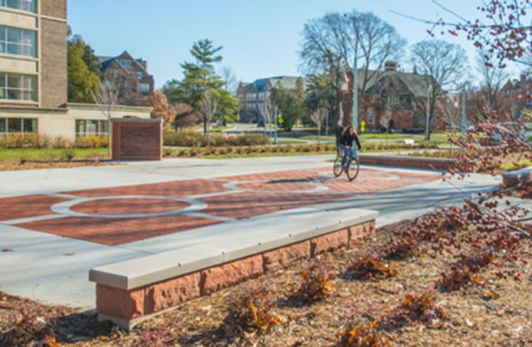 Morrill Plaza in November 2013. Photo courtesy of Michigan State University.