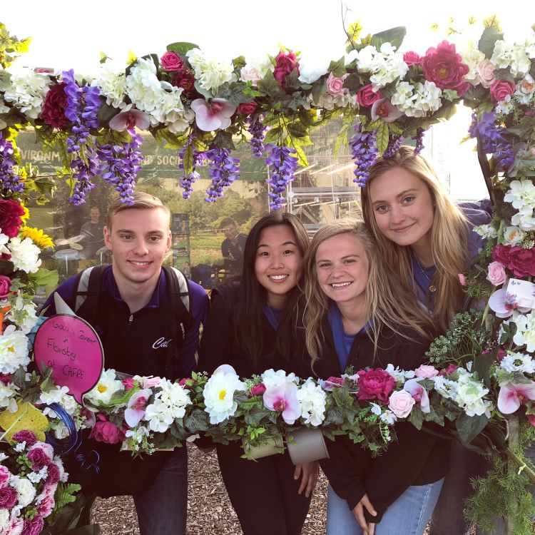 Agricultural operations freshman Hannah Harless (first student from the left) is shown with other Michigan State University students at the 2018 Balmoral Show. The event is Northern Ireland's largest agri-food event and takes place in Balmoral Park, Lisburn, each May.