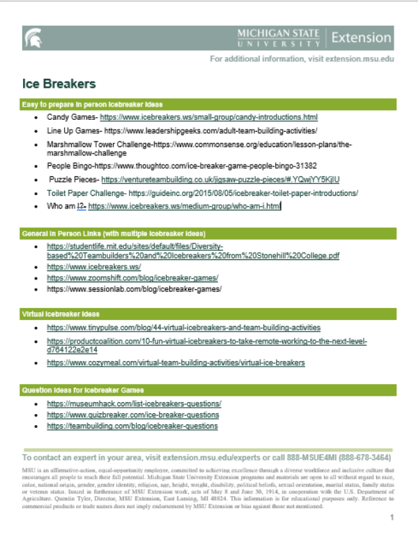 Thumbnail of the Icebreaker Document