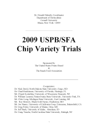 2009 USPB/SFA Chip Variety Trials