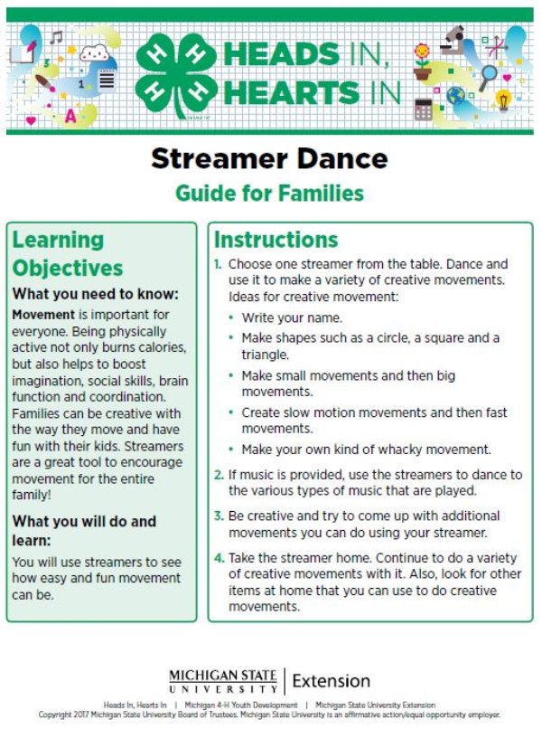 Streamer Dance cover page.