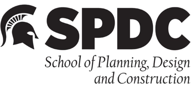 Image showing the name of the School of Planning, Design and Construction.