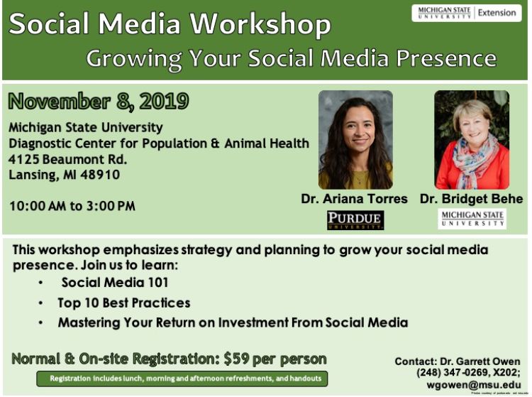 Social media workshop flyer