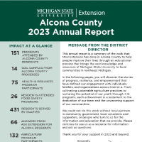 Alcona County 2023 report cover