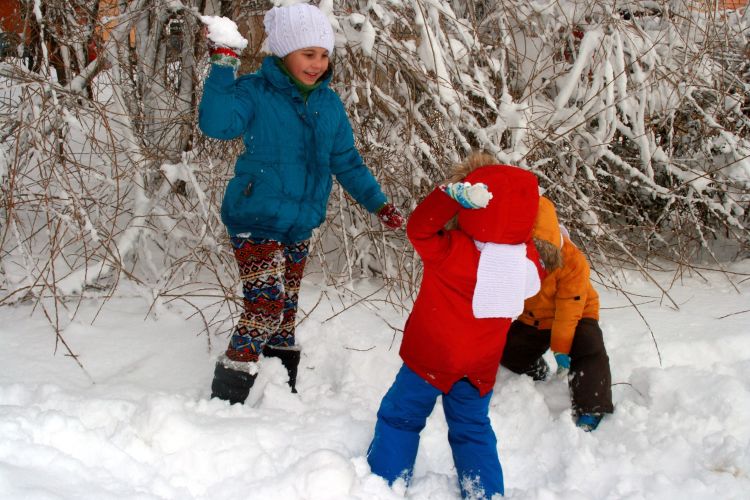 It is important to take kids outside to play, regardless of the weather.