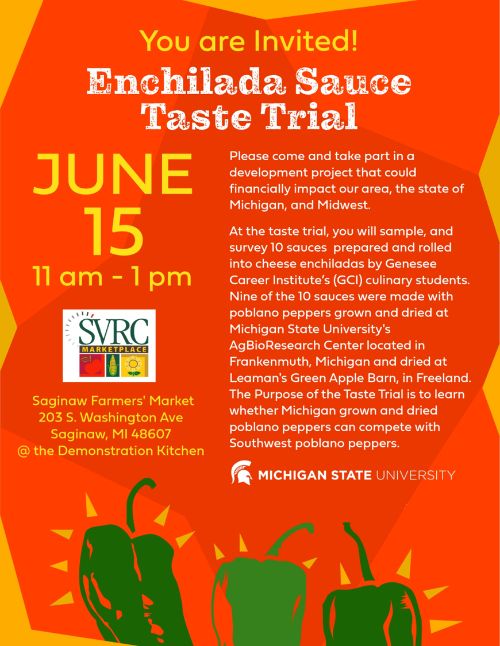 Enchilada sauce taste trial flyer