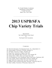 2013 USPB/SFA Chip Variety Trials
