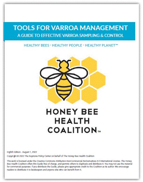 Image of the cover of the Tools for Varroa Management Guide.