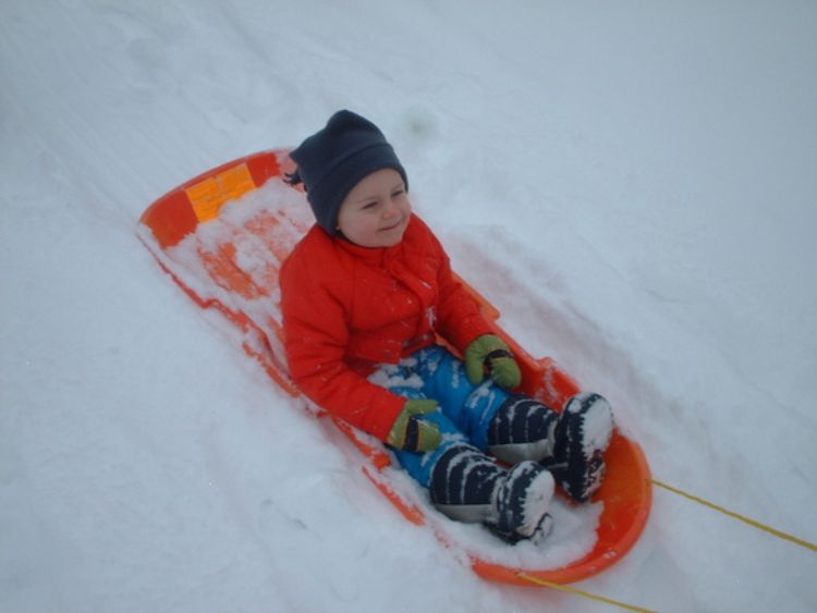 Sledding is one of many ways to keep children busy during winter break. Photo credit: FreeImages.com/Mike Belt.