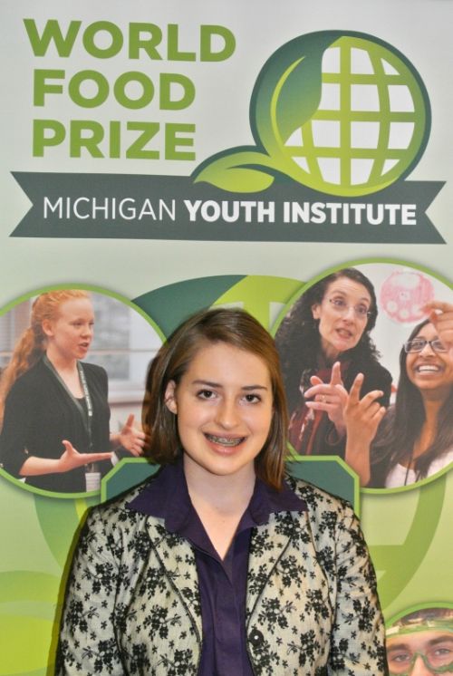 Student Addy Battel at Youth World Food Prize