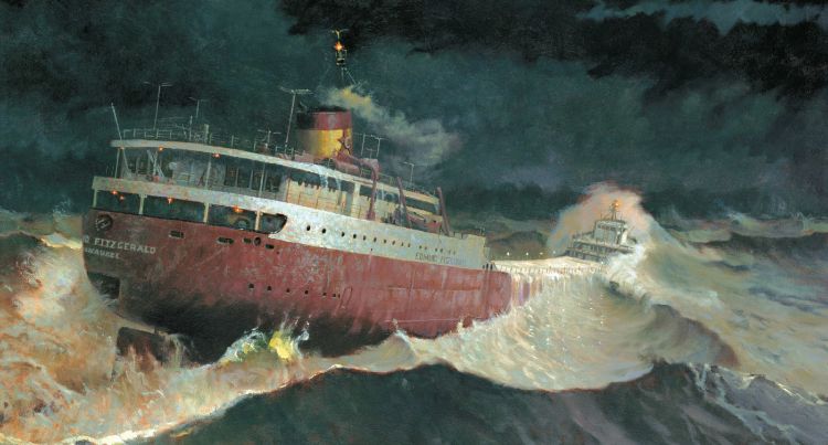 An artist's rendering Image: Great Lakes Shipwreck Historical Society