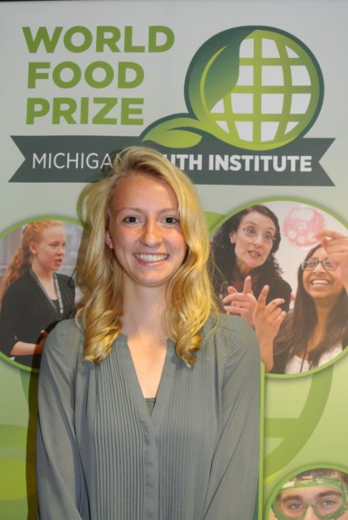Student Scout Senyk at Youth World Food Prize