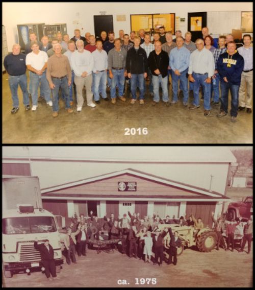 Kalamazoo Valley Plant Growers members in 2016 (top) and 1975 (bottom). Photos courtesy of the Kalamazoo Valley Plant Growers Co-op.
