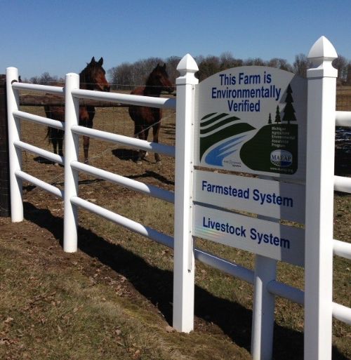 MAEAP verified Horse Farm. (Photo by Tom Guthrie, MSU Extension)