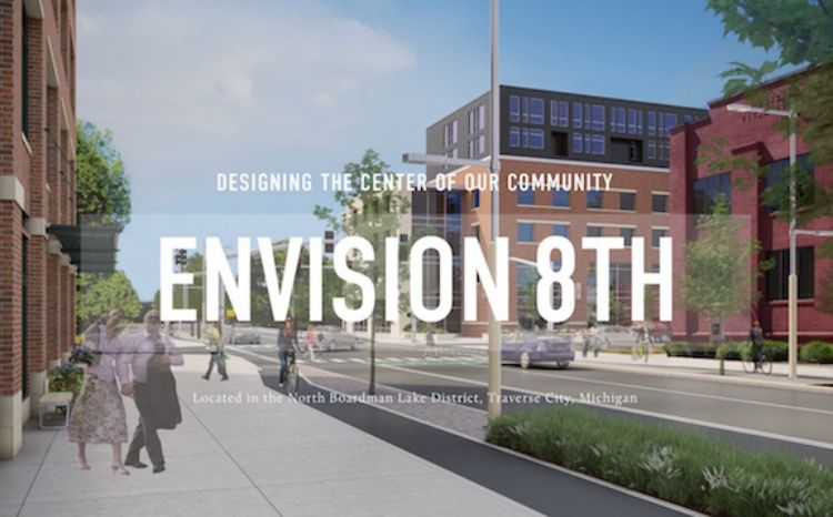 This rendering from the Envison 8th website, shows what the 8th Street Corridor could look like