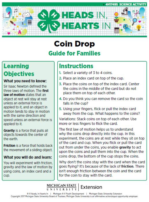 Coin Drop cover page.