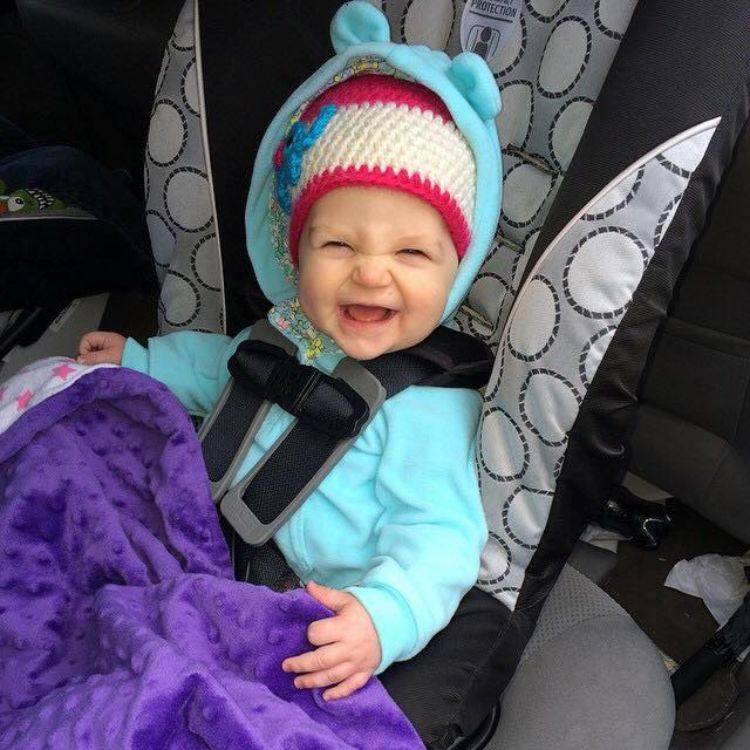 Staying warm and safe in the car. Photo by Emily McKenzie