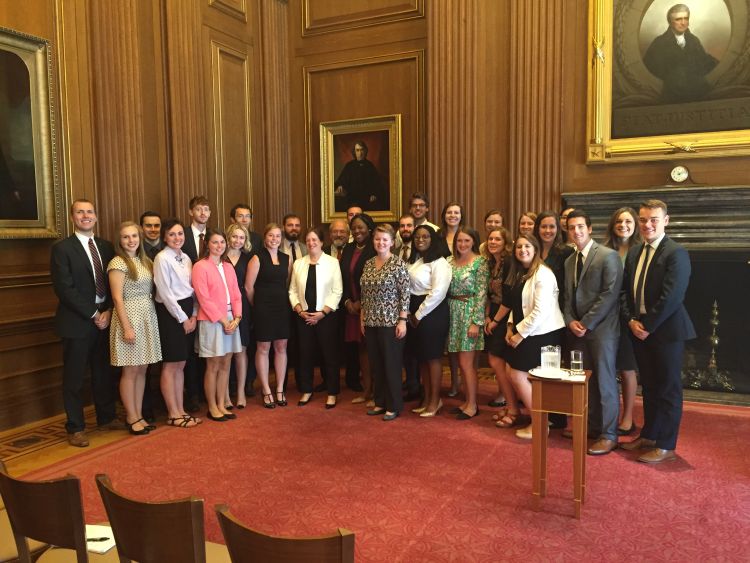 Demmer Scholars at the U.S. Supreme Court with Supreme Court Justice Elena Kagan