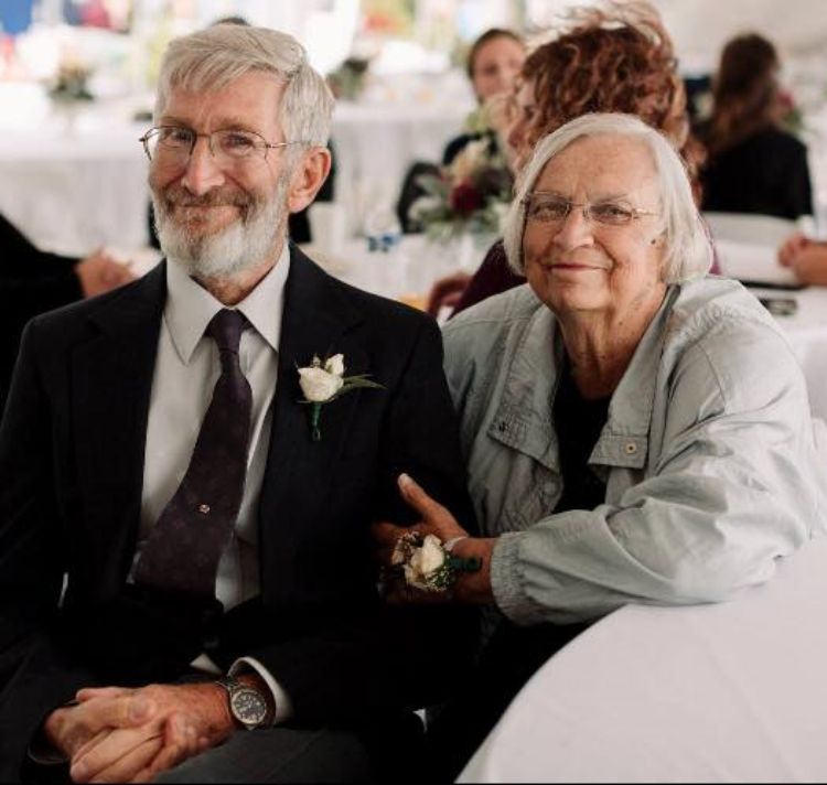 Diane Hyer (right) with her husband Jim.