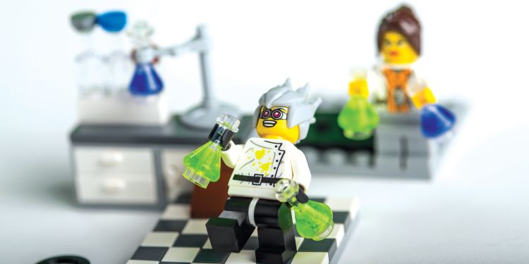 Lego mad scientist