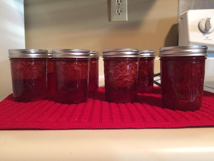 Strawberry jam can separate when canning at home. Photo credit: Stephanie Ostrenga.
