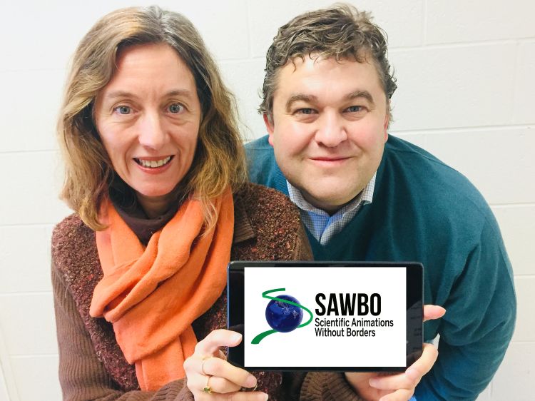 Holding SAWBO sign