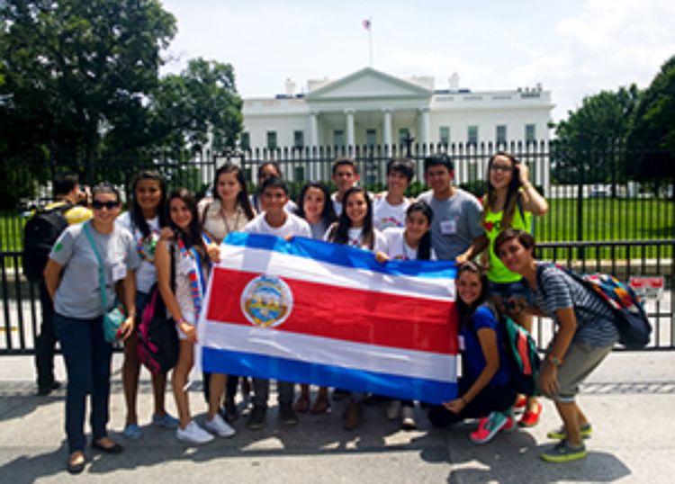 2015 Costa Rican delegates at Orientation in Washington, D.C. Photo by Crystal Oswald-Herold