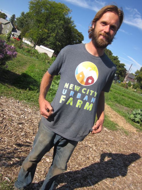 Lance Kraai, farm director of New City Neighbors’ urban farm.