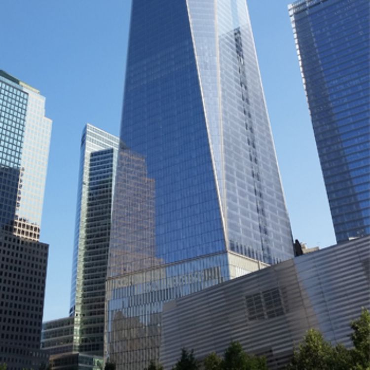 A view of The World Trade Center in New York City