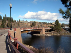 Photo of the bridge over Deschutes River in Bend, OR.