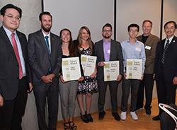 Students receive Michigan Chapter of the American Society of Landscape Architects awards.