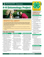MI 4-H Entomology Project Snapshot