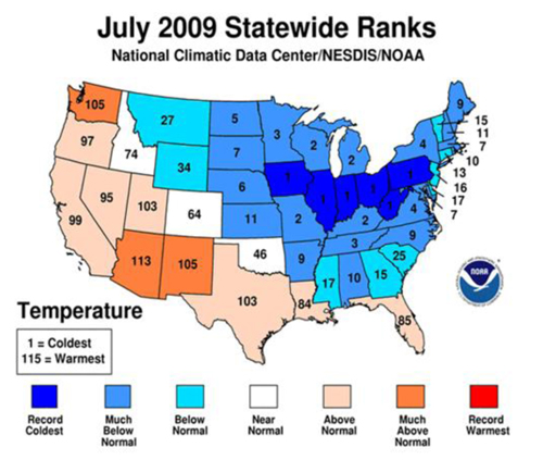 July 2009 Statewide Ranks