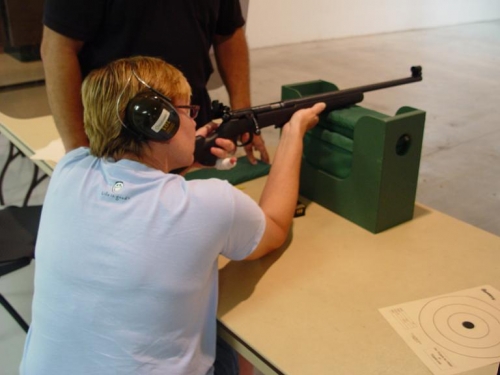 Students learn about shooting in a safe environment