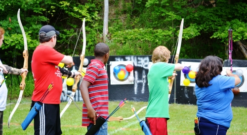 Archery workshop participants
