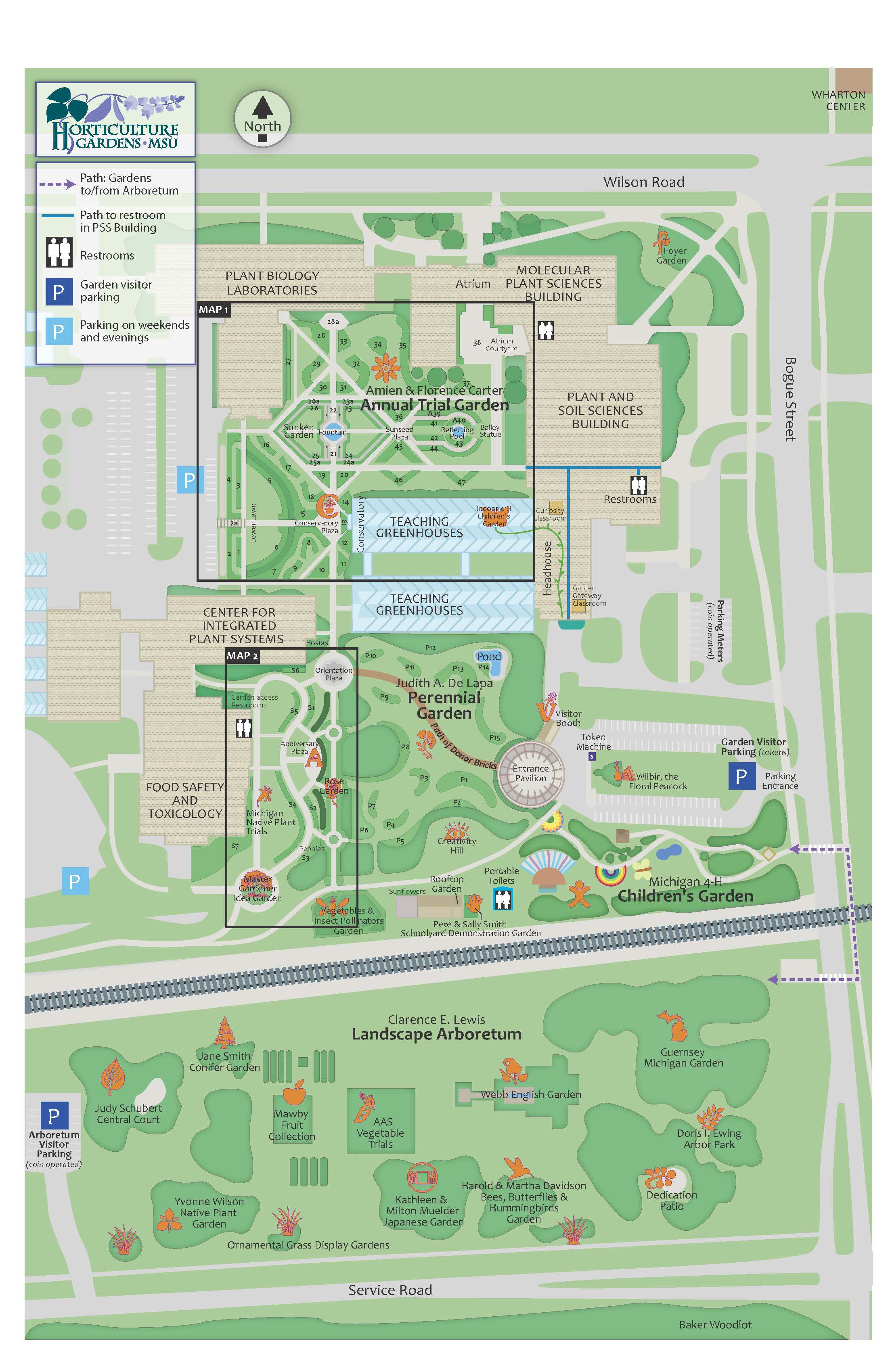 Map of the Gardens