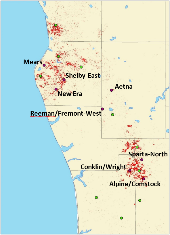 Map of new stations