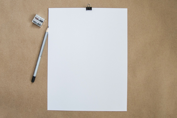 Image of a paper and pencil