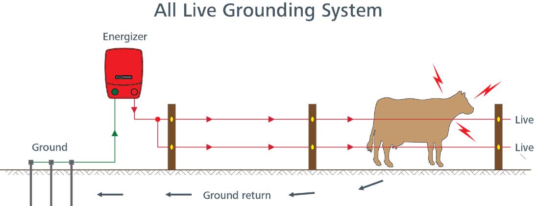Image of instructions of a live grounding system