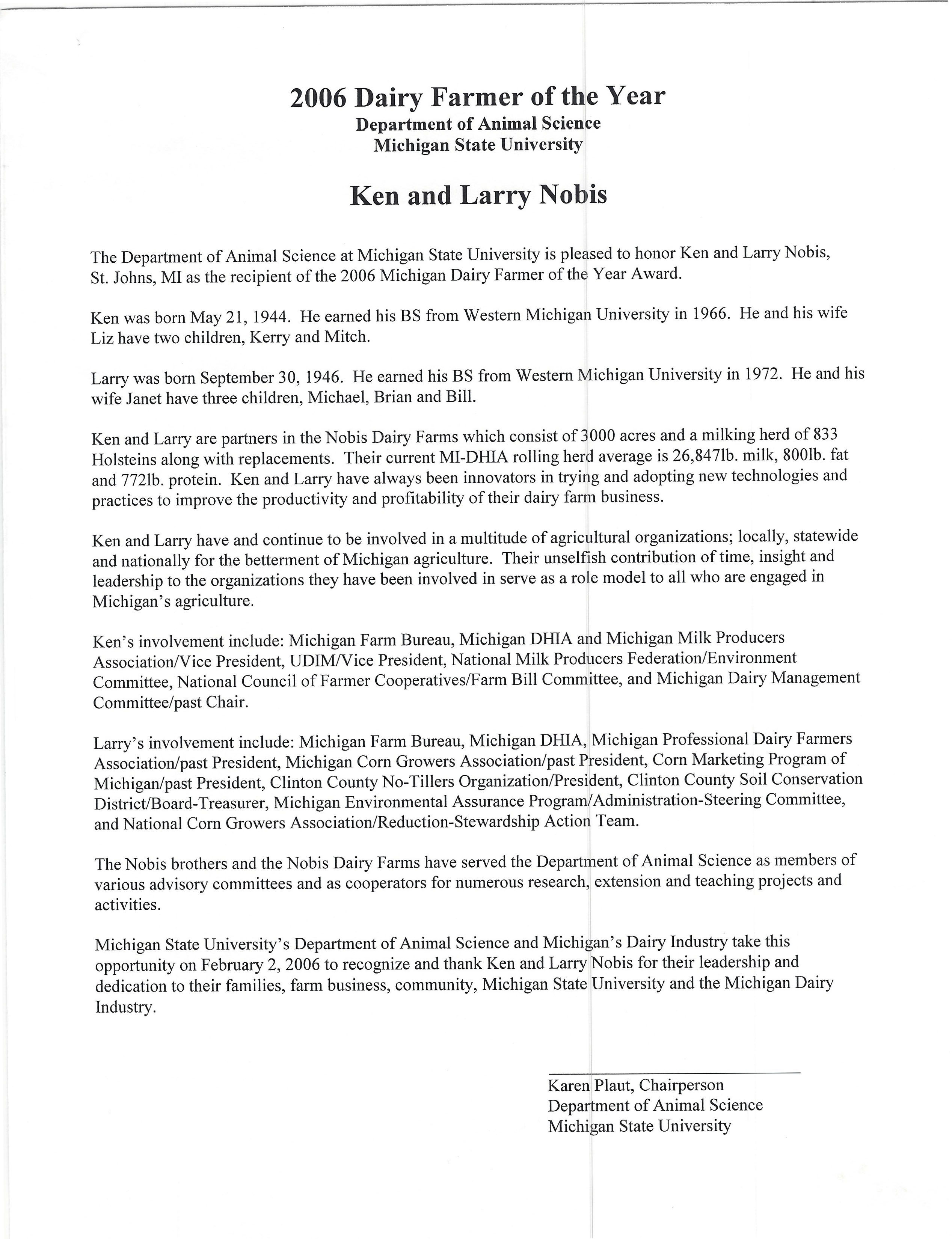 2006 Ken and Larry Nobis
