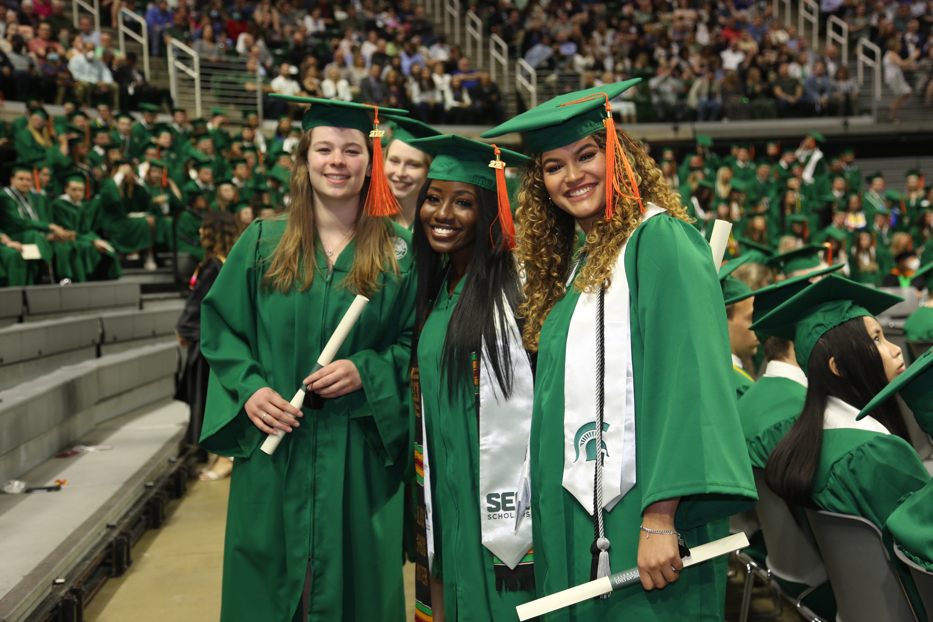 From Left to Right: Brenna Tiernan, Kristin Danz (in the background), Yassah Bah-Deh, Nyilah Congress