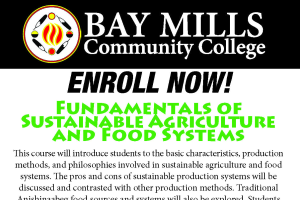 Bay Mills Community College offers Fundamentals of Sustainable Agriculture course
