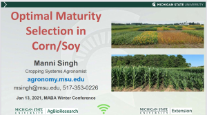 Optimal Maturity Selection for Corn and Soybean
