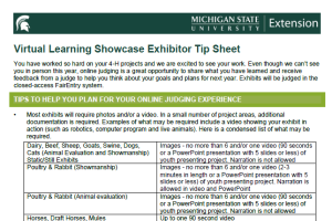 Virtual Learning Showcase Exhibitor Tip Sheet