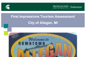 First Impressions Tourism Summary Report - City of Allegan, September 2022