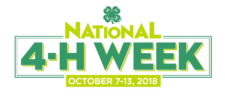 National 4-H Week 2018 logo