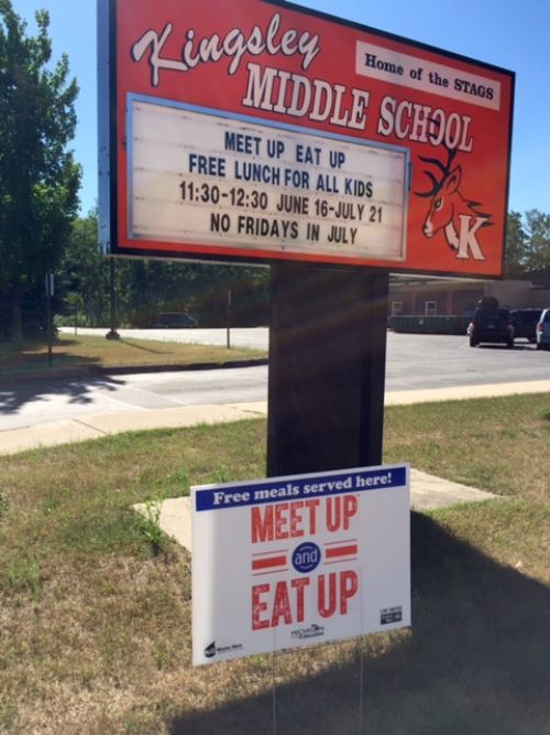 Kingsley Area Schools is a Summer Food Service Program sponsor. Any child 18 and younger can eat free lunch from 11:30-12:30.