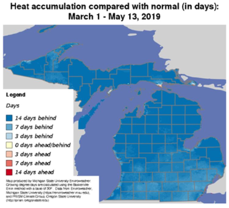 Current heat accumulation map