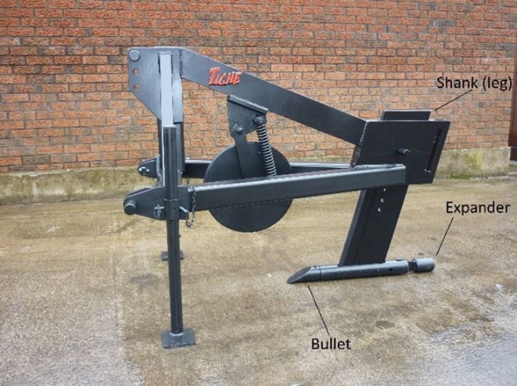 A mole plow.